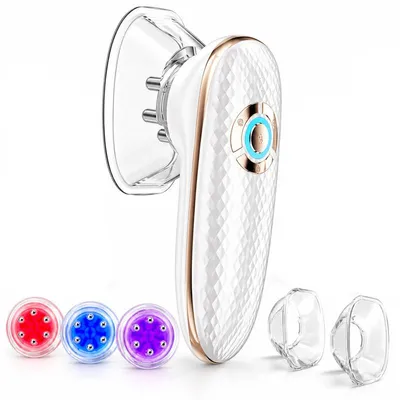 Produktbild von Körpermassagegerät mit EMS, Vakuum Massage und LED Licht, Cellulite Massagegerät für Bauch, Beine und Arme, 3 Modi, USB-C wiederaufladbar