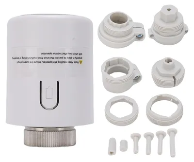 Obrázek produktu pro Podpora pro inteligentní termostatické ventily pro radiátory, kompatibilní s protokolem Zigbee 3.0, s možností ovládání a regulace teploty prostřednictvím aplikace