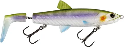 Produktbild von Westin HypoTwist Propbait Floating - Wobbler mit Gummifisch Schwanz, Länge / Gewicht:14cm / 29g, Farbe:Smelt