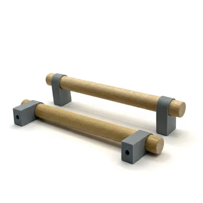 Produktbild von Möbelgriff Stangengriff Küchengriff Schrankgriff Schubladengriff 128mm Designgriff Grau