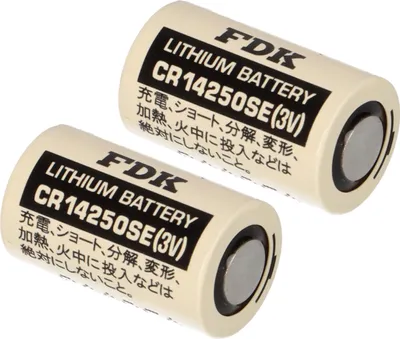 Produktbild von 2x FDK Lithium 3V Batterie CR 14250SE 1/2AA - Zelle