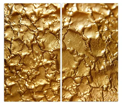 Produktbild von Spritzschutz Herdabdeckplatte Schneidebrett aus Glas Goldene Struktur 2-Teilig (60x52cm)
