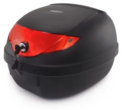 Image de Top-case universel pour scooters et motos, 26 litres, couleur noire