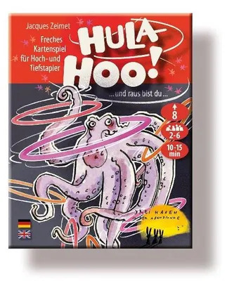 Produktbild von Hula-Hoo! Spiel – Kartenspiel mit Höher/Tiefer, Doppeln und 77 Punkte Ziel