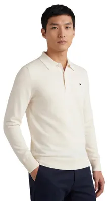 Produktbild von Tommy Hilfiger Pullover einfarbig beige Baumwolle normale Passform