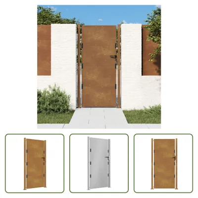 Obrázek produktu pro The Living Store Zahradní brána 105x180 cm ocel Corten