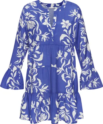 Produktbild von LASCANA Longbluse royalblau-creme Größe 44/46