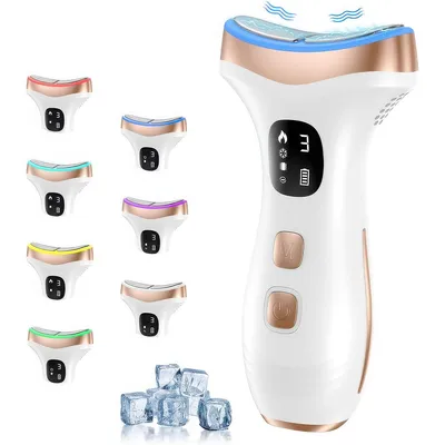Produktbild von Gesichtsmassagegerät, straffendes EMS-Gerät, elektrischer Gua-Sha-Massager, 7 Farben, Anti-Falten, ideal für Anti-Falten und Entspannung