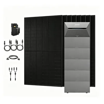 Produktbild von Powerness Balkonkraftwerk mit Speicher, Anker SOLIX Solarbank 3 E2700 Pro mit 5x BP2700 Erweiterungsakku und 3000W PV Panel & Smarter Zähler 0% VAT