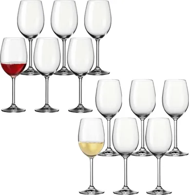 Produktbild von Leonardo DAILY Rot- und Weißweingläser 12er Set