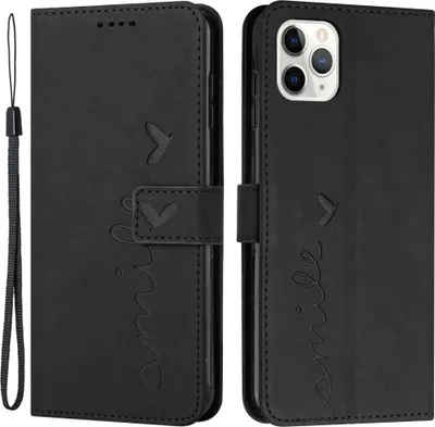 Produktbild von iPhone 15 Pro Hülle - Coverup Smile Klapphülle - Schwarz