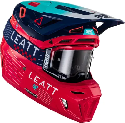 Produktbild von Leatt 8.5 Royal Motocross Helm mit Brille (Red/Blue,L (59/60))