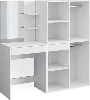 Produktbild von Schminktisch Vicco Isabelle Weiß 140 cm mit Schränken, Model 34452