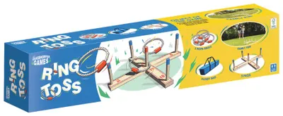 Produktbild von Ringwurfspiel mit Ringen und Kegeln für drinnen & draußen