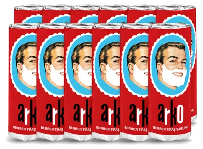Produktbild von 12 x Arko Scheerseife - Pflegt und Schützt die Haut - 75 ml - Vorteilspackung - 12 Stücke