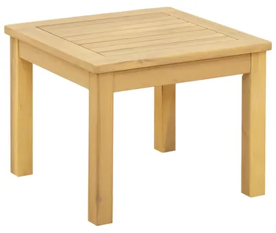 Immagine prodotto di Tavolino da caffè in legno di acacia, 45x45 cm, adatto sia per interni che per esterni