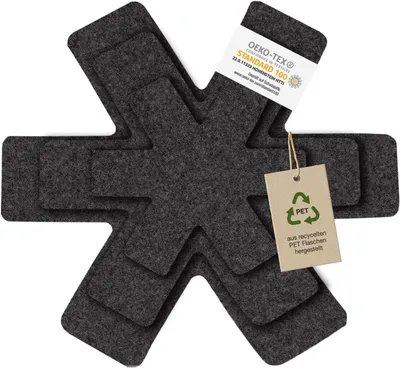Obrázok produktu pre Sada ochranných podložiek na panvice 6 ks, 2x priemer 38 cm, 2x priemer 35 cm, 2x priemer 26 cm, filcové
