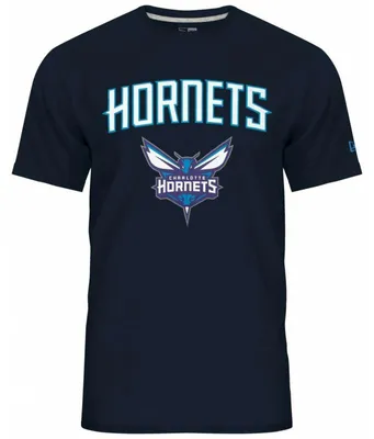 Image de T-Shirt NBA Charlotte Hornets New Era Team logo Bleu marine
