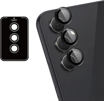 Productafbeelding van imoshion Camera Protector Glas 2-pack voor de Samsung Galaxy A35 - Zwart