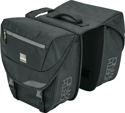 Immagine prodotto di Northwind Doublebag Pannier Classic, Farbe:Schwarz-Lime