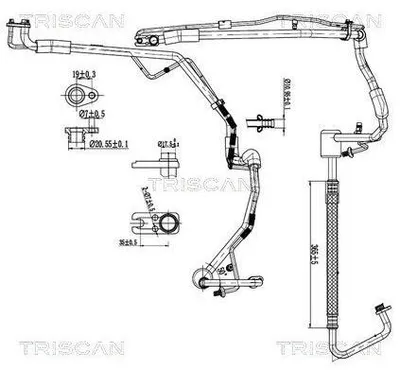 Zdjęcie produktu dla Przewód Klimatyzacji Citroen Jumpy Ii 2.0Hdi 07-16