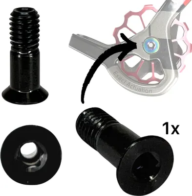 Produktbild von Titan M5x15 Schaltrollen Schraube Schwarz
