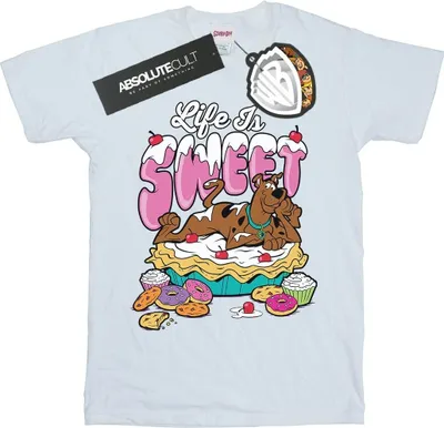Obrázek produktu pro Scooby Doo - Pánské tričko "Life Is Sweet" BI1449 (S) (Bílá)