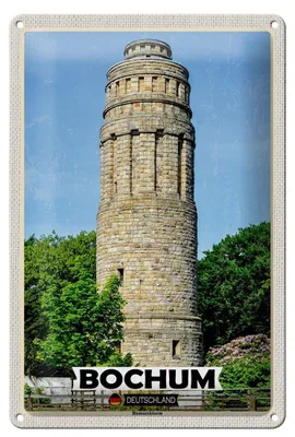 Produktbild von Blechschild Städte Bochum Bismarkturm Architektur 20x30cm