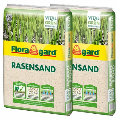 Produktbild von Floragard Rasensand, 30 kg - 100% reiner Quarzsand