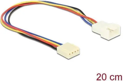 Productafbeelding van Delock 82429 DELOCK Lüfter-Anschlußkabel 4Pin 0.20m