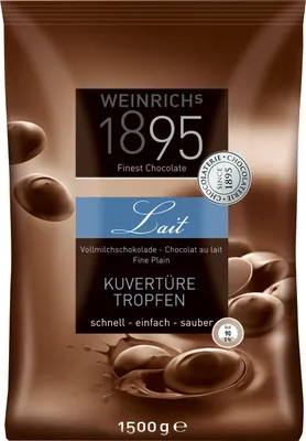 Produktbild von Weinrichs Vollmilch Tropfen Kuvertüre 1500g
