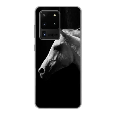 Produktbild von MuchoWow® Handyhülle Schutzhülle Hülle für Samsung Galaxy S20 Ultra Pferde - Tiere - Porträt Silikon Softcase Handy Hülle