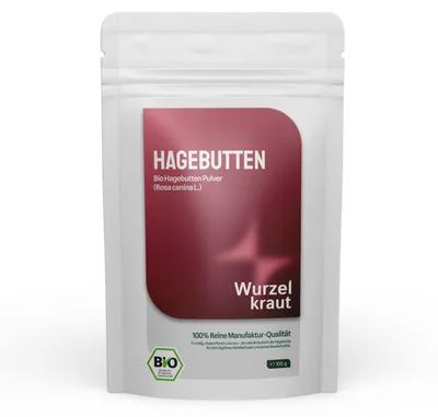 Produktbild von Hagebuttenpulver 100g - fein gemahlen, ohne Zusätze - Wurzelkraut