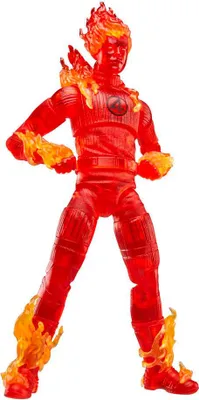Image de Hasbro Les Quatre Fantastiques Marvel Legends Human Torch Figure de Premiers Pas 15 cm Rouge One Size