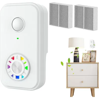 Produktbild von Hausgebrauch Ion-Luftreiniger,mit leisem Ventilator und optionalem Filter, verbessert Luftzirkulation,entfernt Rauch, Staub, Tiergeruch