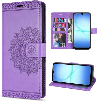 Produktbild von Handy Tasche für Samsung Galaxy A17 / A26 Hülle Handyhülle Klapphülle Wallet Case in Lila