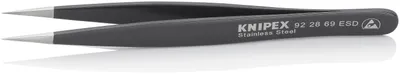 Immagine prodotto di Pinzette ESD 130 mm nere Knipex | 4003773054771