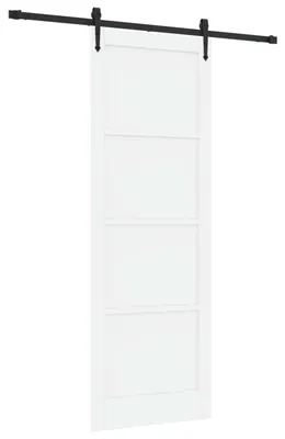 Zdjęcie produktu dla Drzwi przesuwne ORKDAL biały i czarny 83 x 232 cm