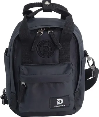 Produktbild von Discovery Schultertasche Cave aus RPET Polyester-Material Black One Size