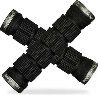 Zdjęcie produktu dla Chwyty kierownicy Lizard Skins Lock-On Northshore, 130 mm / 130 mm, Black Pewter
