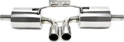 Productafbeelding van Sportuitlaat 2x76mm rond gebogen voor Porsche Boxster type 986 2.5+2.7+3.2l
