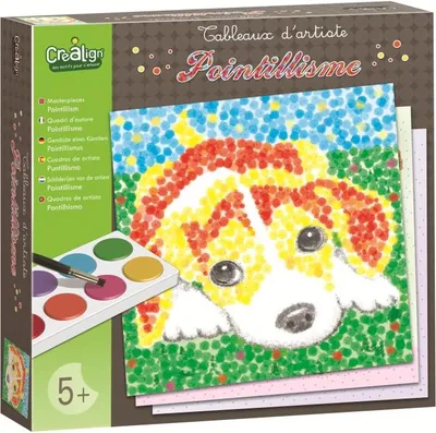 Produktbild von Crealign Punktkunst Tiere kreatives Bastelset für Kinder