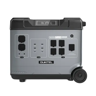 Produktbild von OUKITEL P5000E Plus Powerstation 5120Wh LiFePO4 3600W Solargenerator Schuko App PV 1000W Notstrom Haus Camping – USt-befreit nach §12 Abs.3 UStG