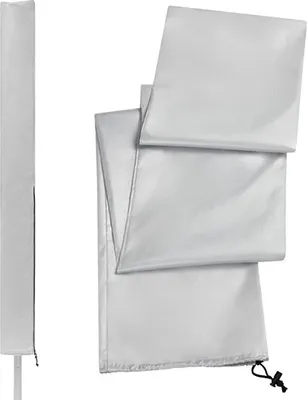 Obrázok produktu pre Ochranný kryt pre sušičku bielizne kryt 210D vysoko kvalitné vodotesné šnúry na bielizeň, 16 * 16 * 180CM, 180 cm, strieborná