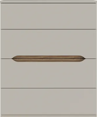 Produktbild von Schubkastenkommode >EDWAL< 4 Schübe, Sand / Mauvelle Eiche - 95,1x114,7x41,5cm (BxHxT)