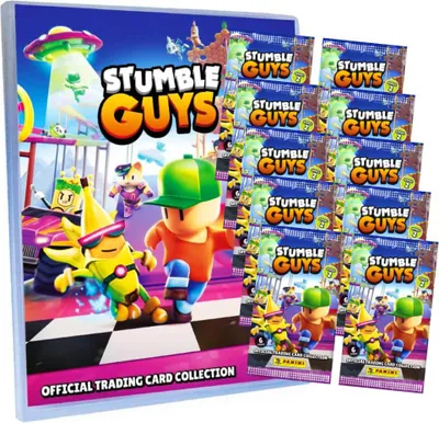Produktbild von Panini Stumble Guys Karten Serie 2 - Sammelkarten Trading Cards - 1 Mappe + 10 Booster