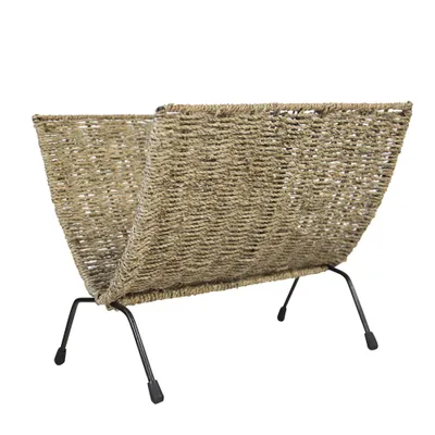Produktbild von Homestyle4u Zeitungsständer Modern Seegras Geflochten 37 x 33 x 23 cm Natur