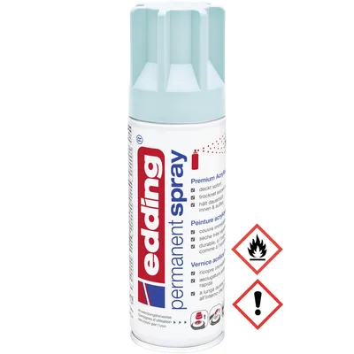 Produktbild von edding 5200 Permanent Spray - blau matt - 200 ml - Acryllack zum Lackieren und Dekorieren von Glas, Metall, Holz, Keramik, Kunststoff, Leinwand - Lack
