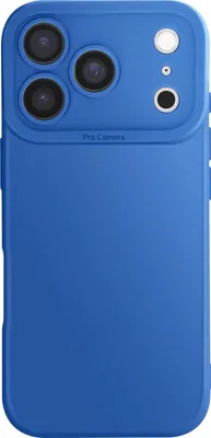 Produktbild von Avizar, Hülle für iPhone 17 Pro aus Silikon mit verstärkter Kamerablock, Blau