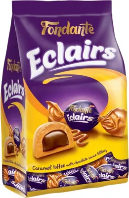 Zdjęcie produktu dla FONDANTE Eclairs Cukierki Karmelowe z Czekoladowym Nadzieniem 500g